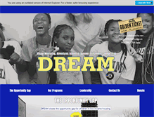 Tablet Screenshot of dreamprogram.org